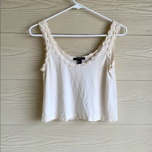 Flowy, white crop top